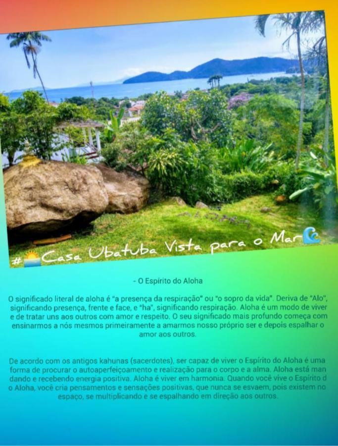 Casa Ubatuba Vista para o Mar Bagian luar foto